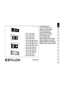 Notice Esylux SLX 32 LEDI HIGH COVER 3H Valaistus