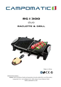 Notice Campomatic RG1300 Plaque de grill