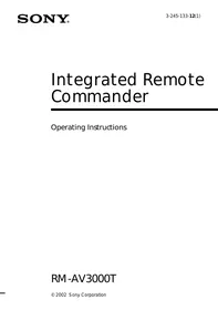 SONY RM-AV3000T - Universal remote