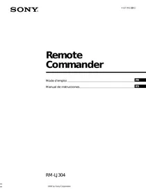 SONY RM-LJ304 - Control remoto