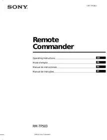 RM-TP503 SONY