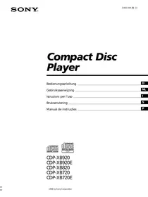 SONY CDP-720 - CD-speler