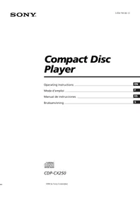 CDP-CX250 SONY