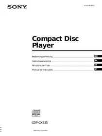 CDP-CX235 SONY