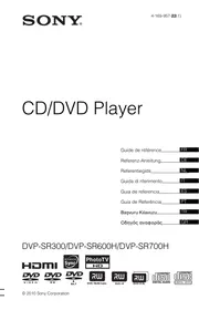 SONY DVP-SR700H - Dvd speler
