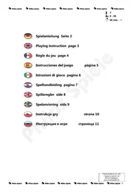 Notice Philos GOSET Jeu de société