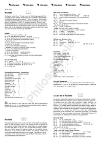 Notice Philos ROULETTE SET DESIGN I Jeu de société