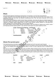 Notice Philos MIKADO KIEFER UND BAMBUS Jeu de société