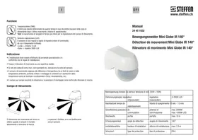 Notice Steffen MINI GLOBE IR 140° Détecteur de mouvements