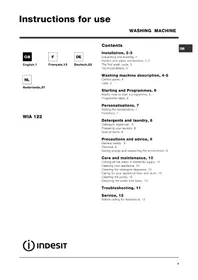 WIA 122 (EX) INDESIT