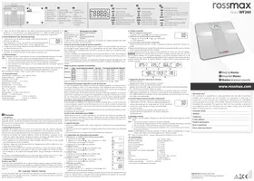 Notice Rossmax WF260 Balance