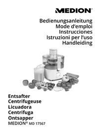 Notice MEDION MD 17567 Extracteur de jus
