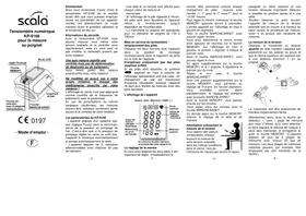 Notice Scala KP6166 Tensiomètre