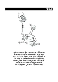 Notice BH FITNESS H8305 Cyclette