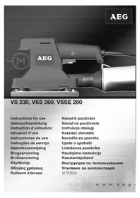 Notice AEG VSS 260 Ponceuse