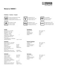 Notice Steffen 1808945 1 Compteur d'énergie