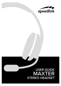 Notice Speedlink MAXTER SL860002BK Casque