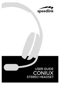 Notice Speedlink CONIUX SL8783BK Casque