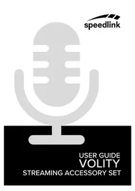 Notice Speedlink VOLITY SL800011BK Microphone