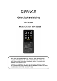Notice Difrnce MP1820BT Lecteur mp3