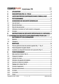 Notice PowerPlus POWDP4060 Outils multifonctions