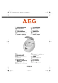 Notice AEG USR 5516 Nettoyeur à ultrasons