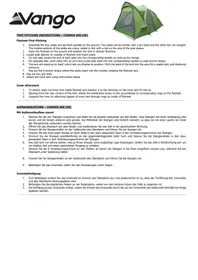 Notice Vango COSMOS 400 Tente