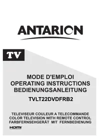 Notice Antarion TVLT22DVDFRB2 TV
