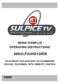 Notice Sulpice 49SULP3UHD130EB Téléviseur
