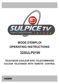 Notice Sulpice 32SULP01W Téléviseur