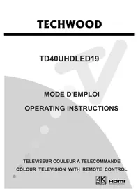 TECHWOOD TD40UHDLED19 - Téléviseur