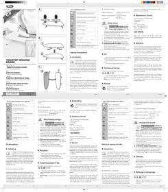 Notice AQUAPUR IAN 290078 Table de repassage