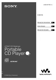 Notice SONY DNE730 Leitor/gravador de cd