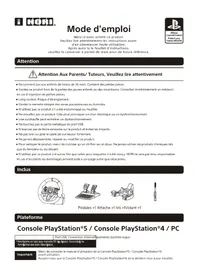 Notice Hori RACING WHEEL APEX Contrôleur