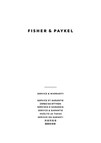 Notice Fisher & Paykel RF201ACUSX1N 冰箱