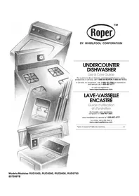 Notice Roper RUD3000DQ0 Dishwasher