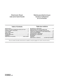 Notice Roper RGD4516FW Tumble drier