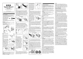 Notice AXA NEWTON MINI PRO Serrure