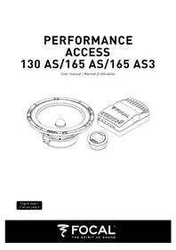 Notice FOCAL 165 AS 3 Haut-parleur voiture