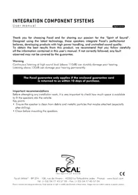 Notice FOCAL IC 690 TOY Haut-parleur voiture