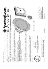 Notice Rockford Fosgate POWER T3652S Haut-parleur voiture