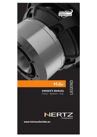 Notice Hertz ML 1650.3 Haut-parleur voiture