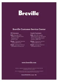 Notice BREVILLE BTA630XL Grille pain