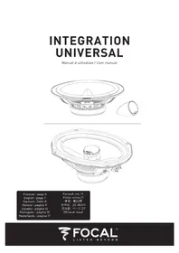 Notice FOCAL TWI1.5 Haut-parleur voiture