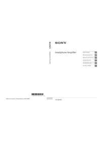 Notice SONY TAZH1ES Odbiornik audio-wideo