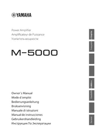 Notice YAMAHA M5000 Ampli home-cinéma