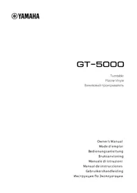 Notice YAMAHA GT5000 Platine vinyle