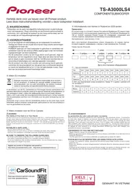 Notice PIONEER TSA3000LS4 Subwoofer