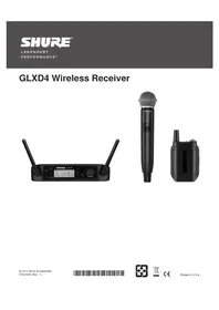 Notice SHURE GLXD4 Recepteur