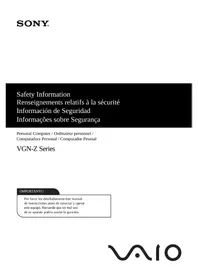 Notice SONY VAIO VGNZ890H Portátil